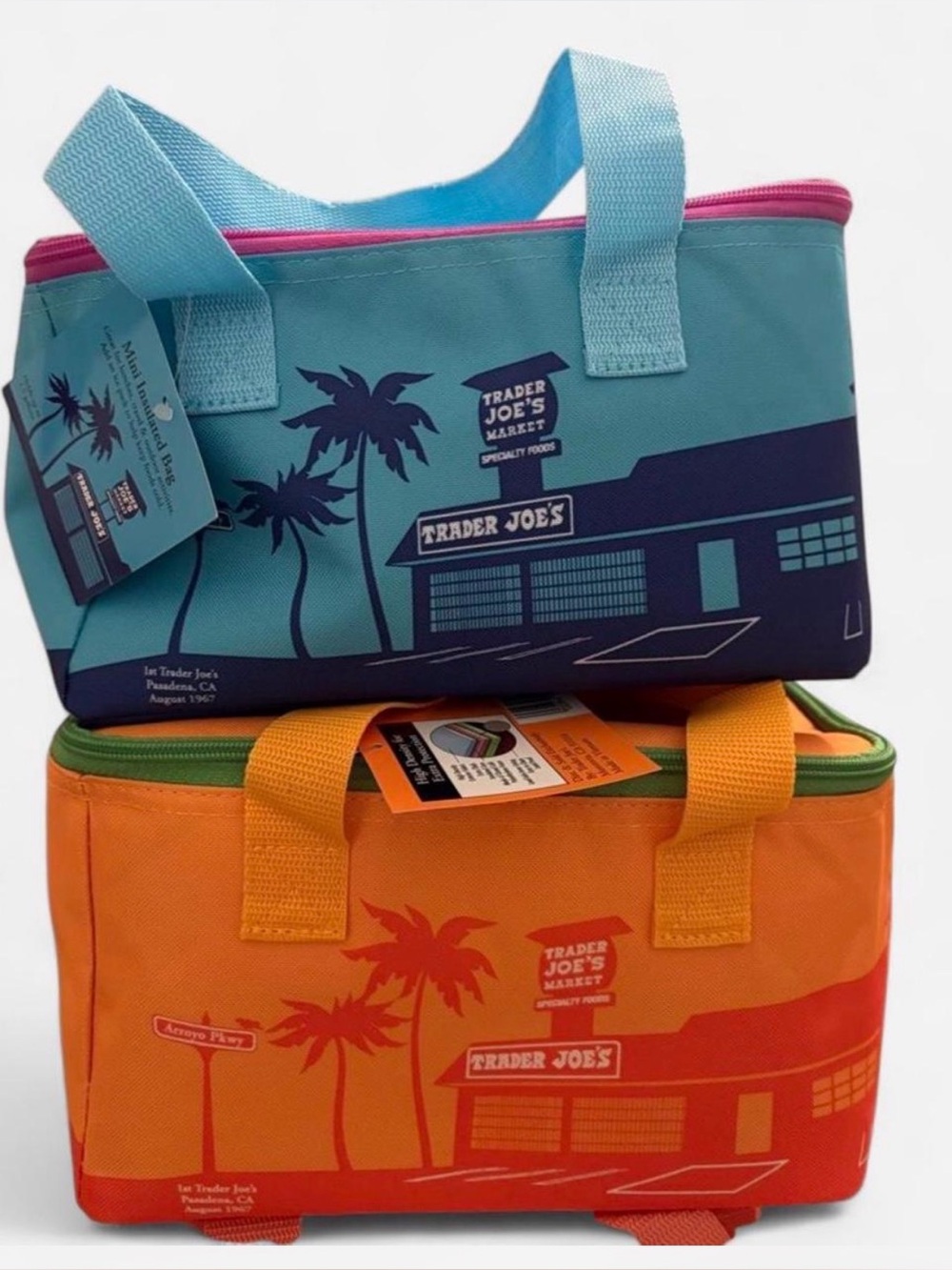 Trader Joe’s Insulated Cooler Bag – Blue & Orange